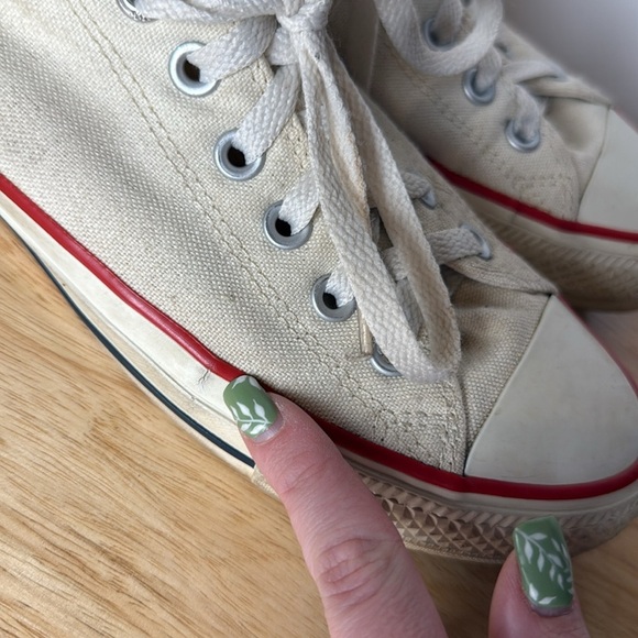 Converse All Star Converse Skateboarding Low Top Mens 7.5 Womens 9.5 Off White - Picture 6 of 14